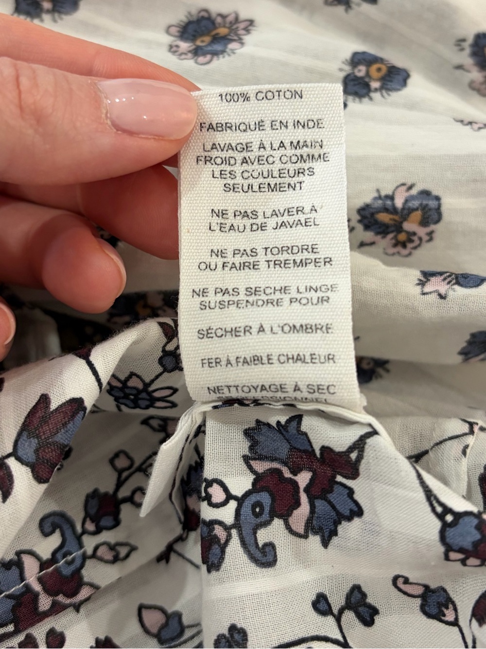 Ulla Johnson cotton Kati Ruffle Ivory Floral Peasant Blouse - Picture 12 of 15